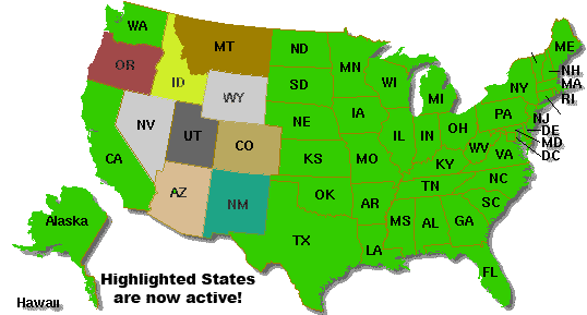 Usa Map Arizona