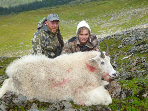 Alaska Back Pack Mountain Goat on Kodiak Island