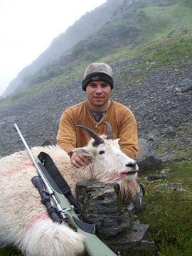 Alaska Back Pack Mountain Goat on Kodiak Island